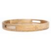 Picture of Olympia Mango Wood Round Deep Sided Tray 400mm - JA886