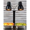 Picture of Buffalo Double Heat Lamp Carving Station Matt Black 2x250W - JA868
