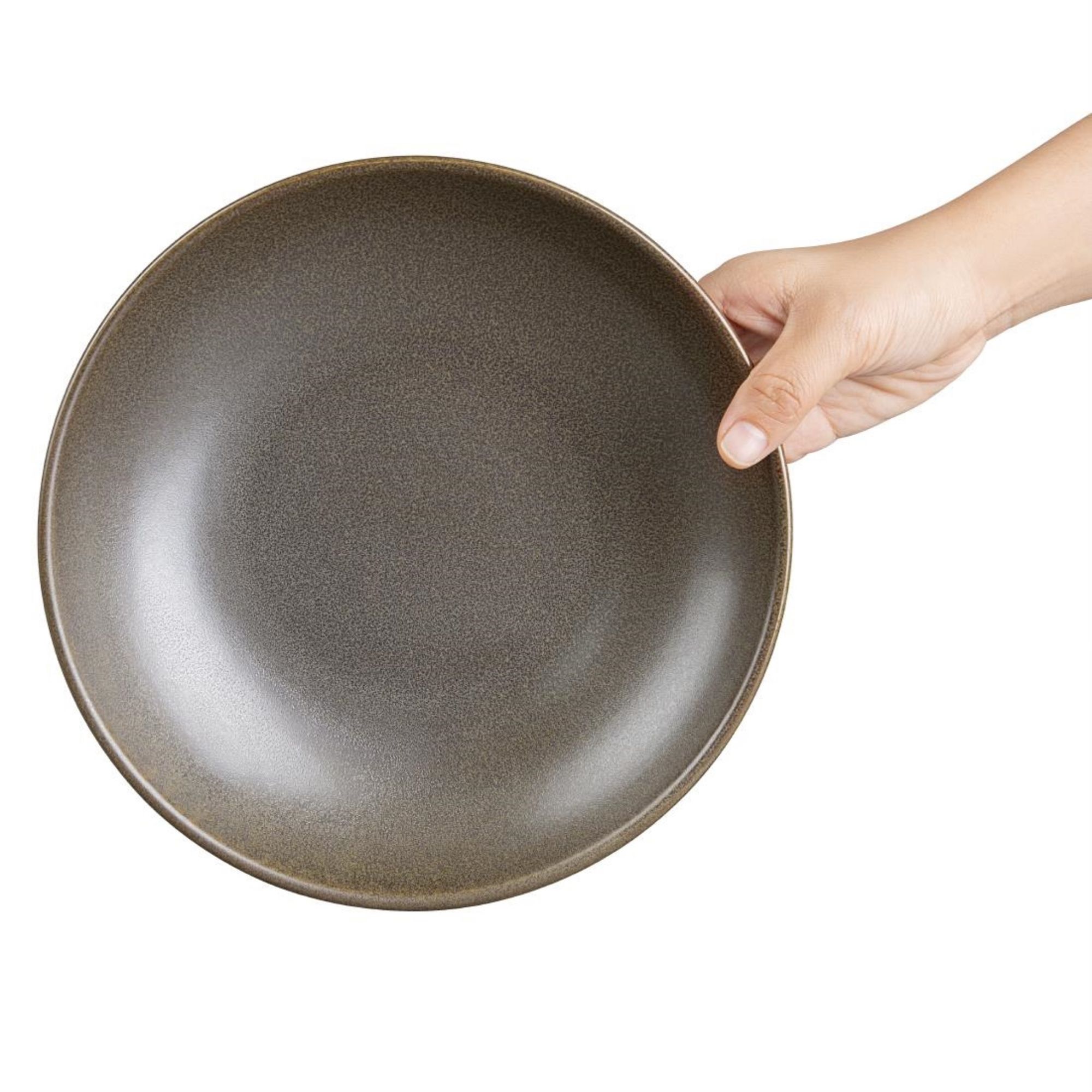 Picture of Olympia Ember Mahogany Low Coupe Bowls 230mm (4 Pack)