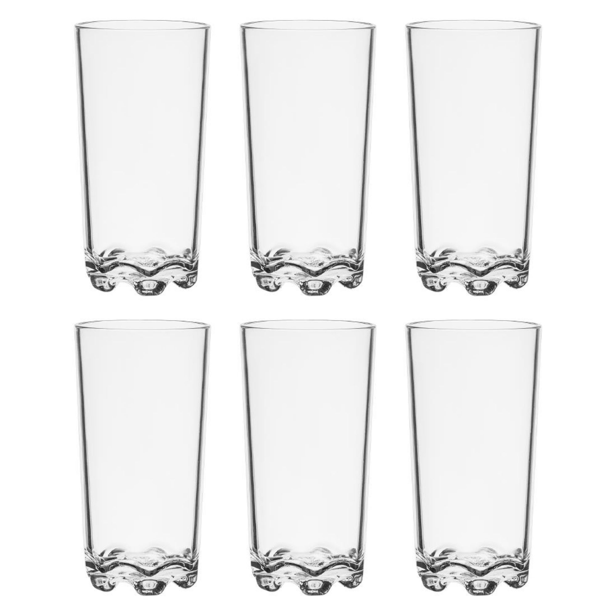 Picture of Olympia Kristallon Aspen Polycarbonate Hi Ball Tumblers 350ml (6 Pack)
