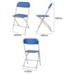 Picture of Bolero Folding Polypropylene Chairs Blue (10 Pack) - JA344
