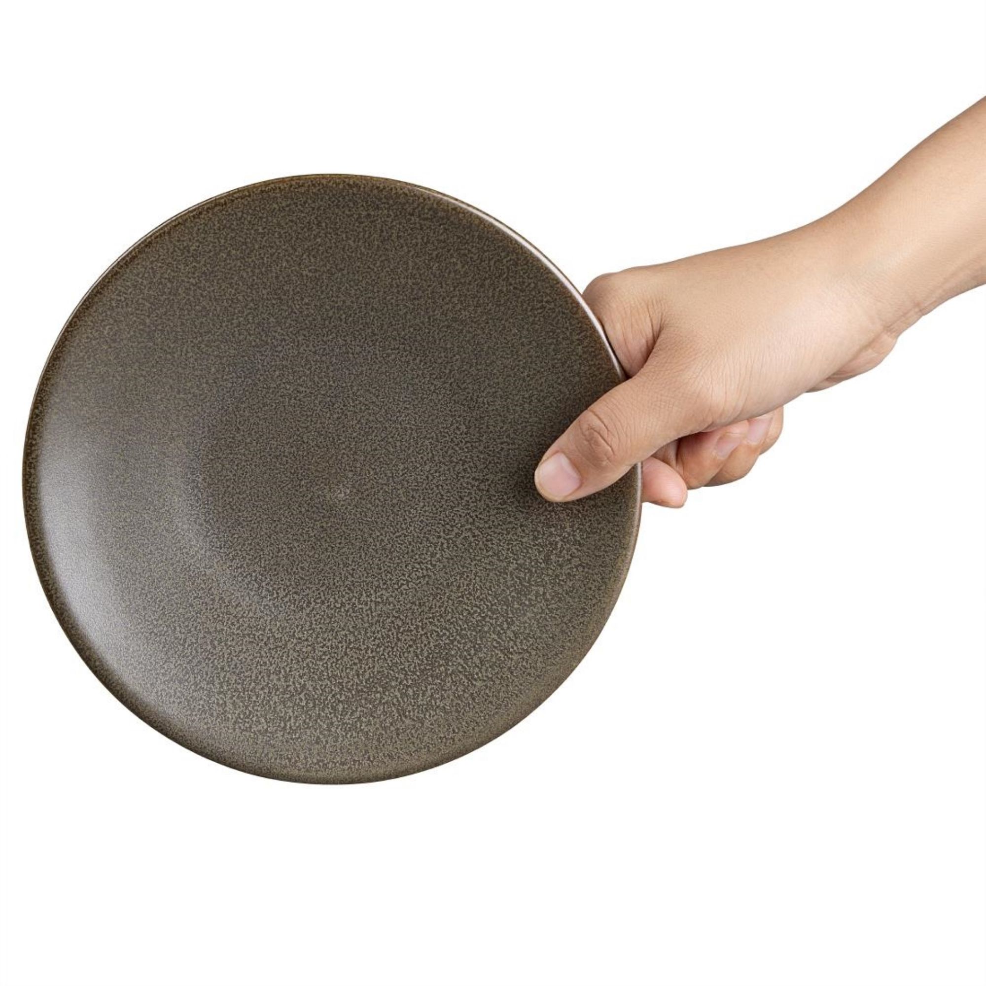 Picture of Olympia Ember Mahogany Coupe Plates 180mm (6 Pack)