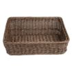 Picture of Olympia Polywicker Rectangular Display Basket Dark Brown 525x385mm - JA363