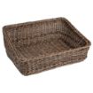 Picture of Olympia Polywicker Rectangular Display Basket Dark Brown 525x385mm - JA363