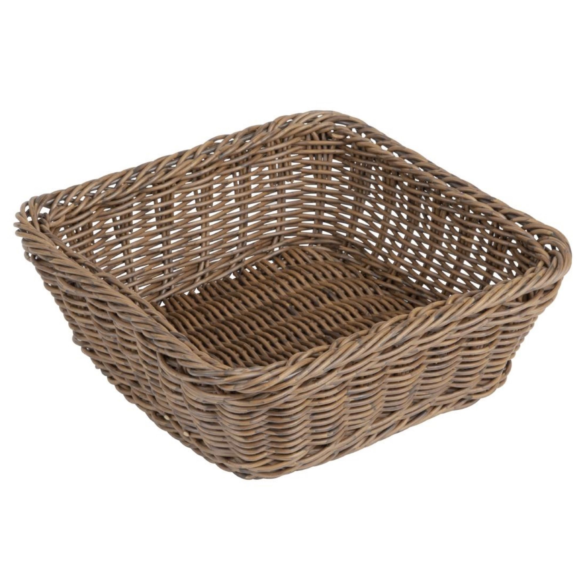 Picture of Olympia Polywicker Square Basket Dark Brown 230x230mm