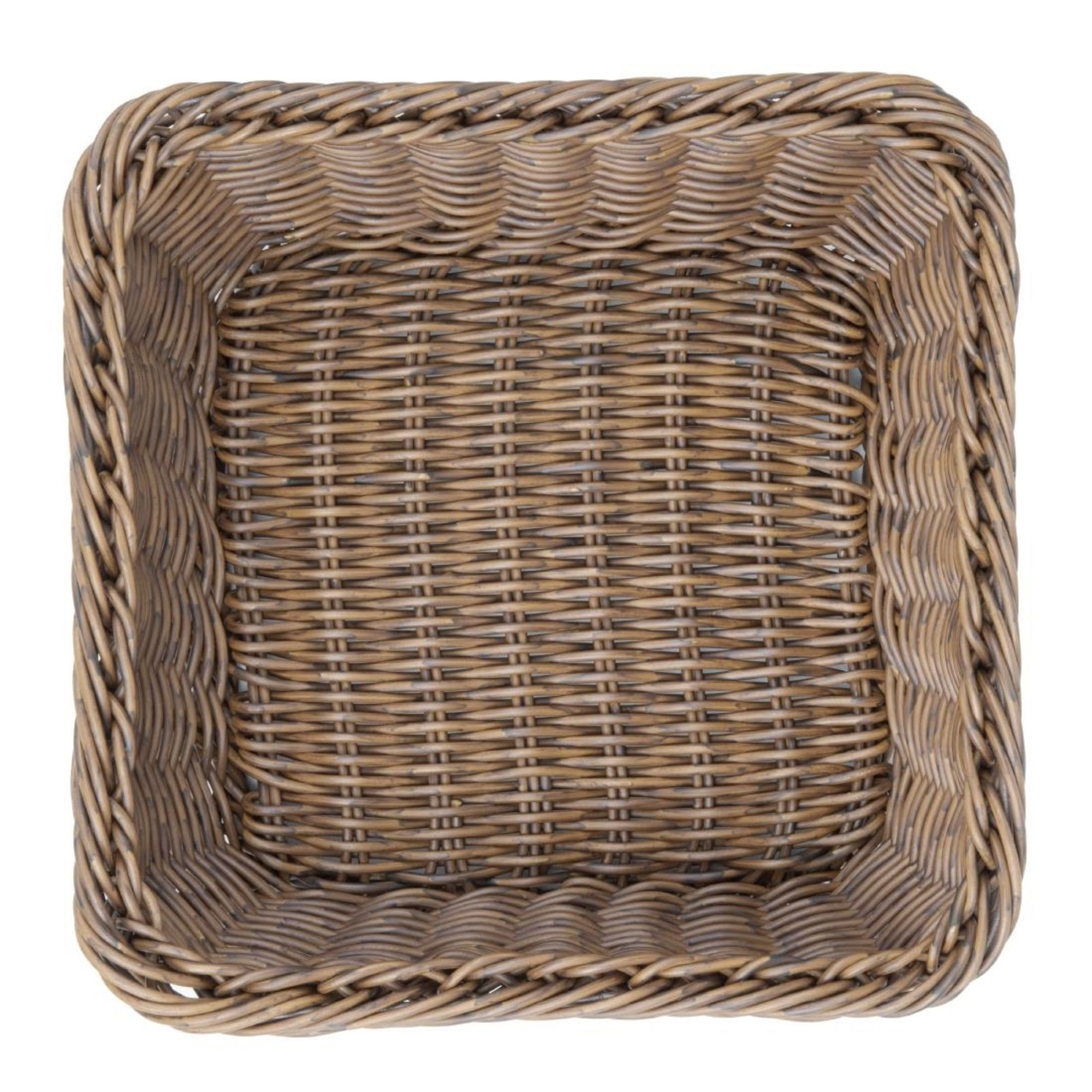 Picture of Olympia Polywicker Square Basket Dark Brown 230x230mm