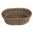 Picture of Olympia Polywicker Oval Basket Dark Brown 240x170mm - JA359