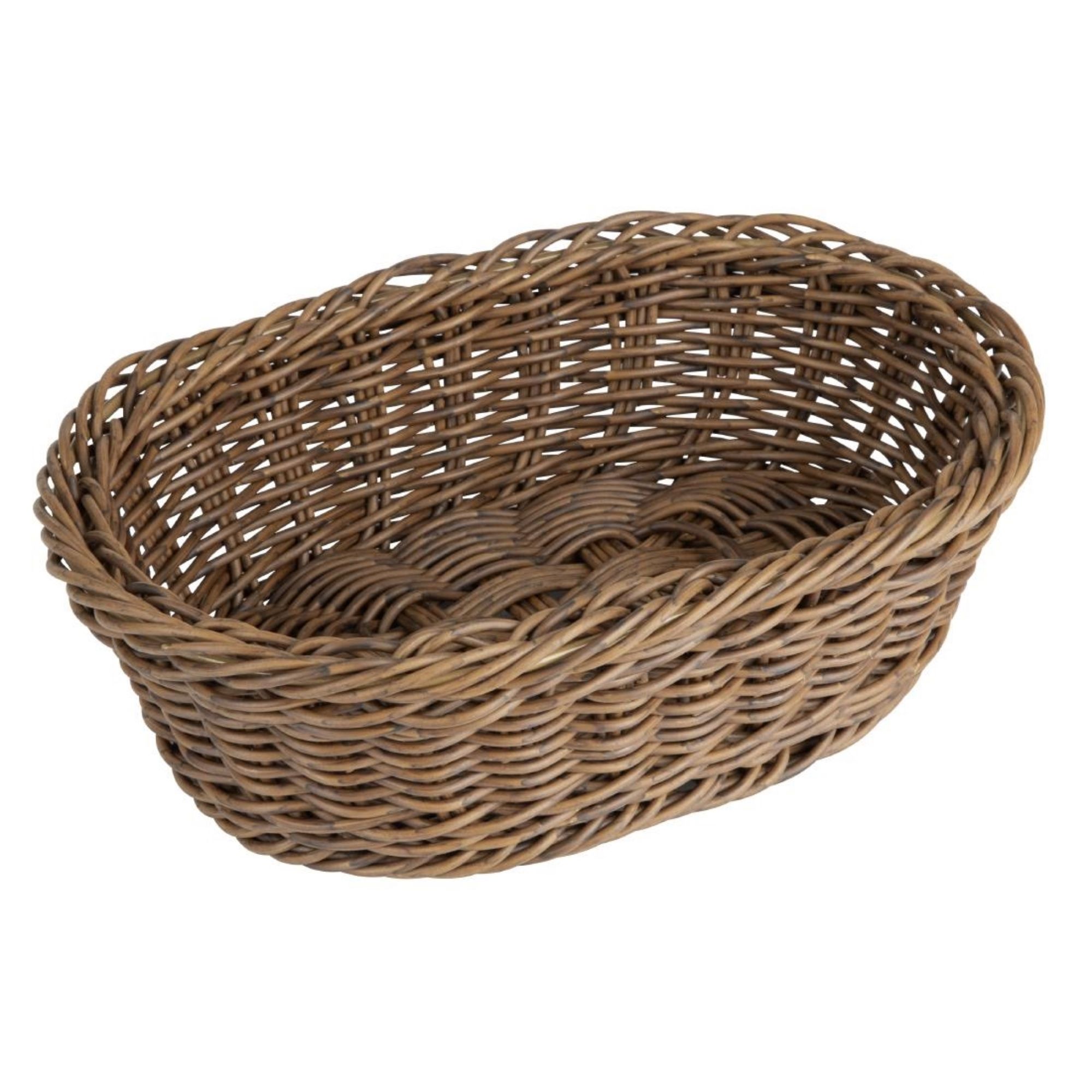Picture of Olympia Polywicker Oval Basket Dark Brown 240x170mm