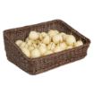 Picture of Olympia Polywicker Rectangular Display Basket Dark Brown 525x385mm - JA363