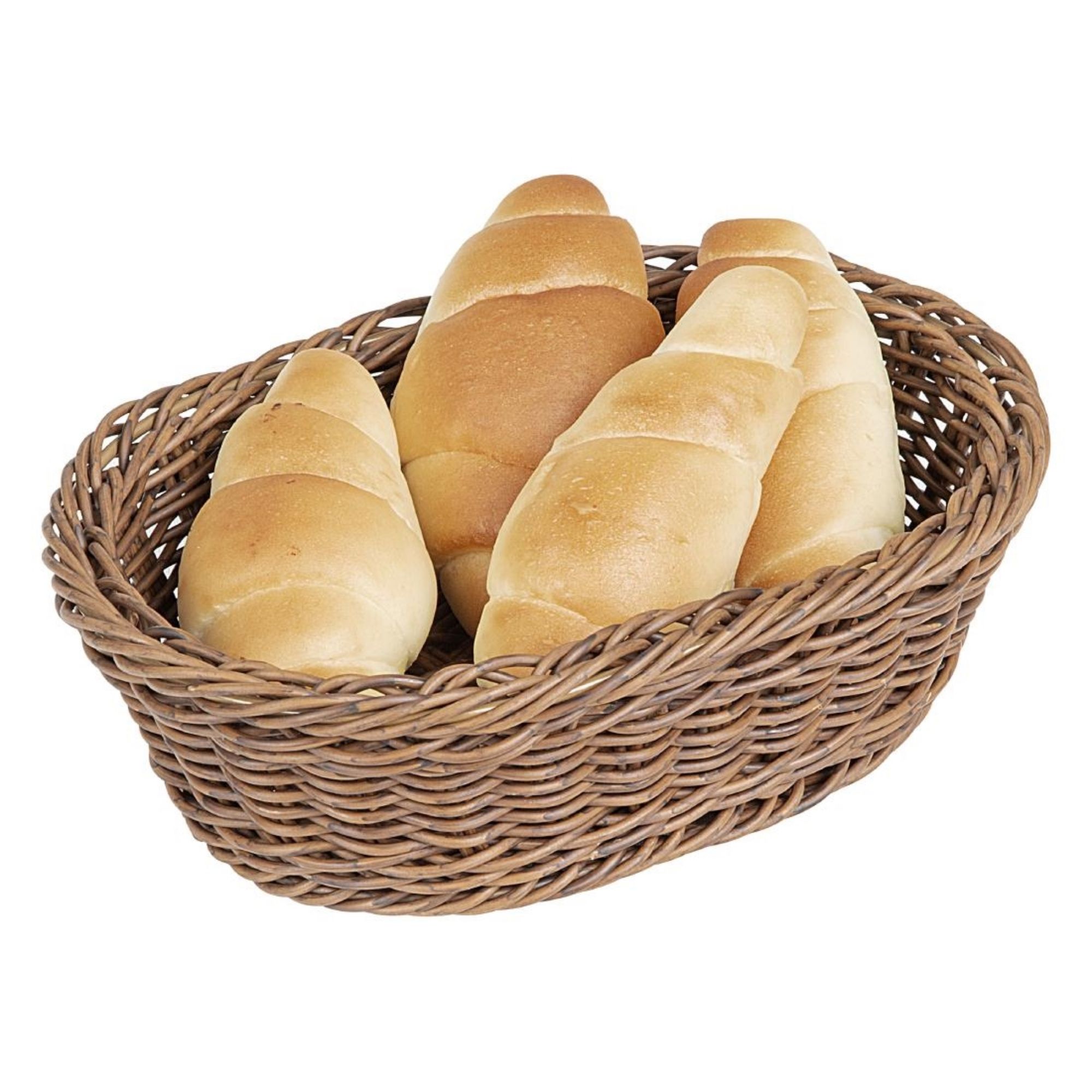 Picture of Olympia Polywicker Oval Basket Dark Brown 240x170mm