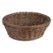 Picture of Olympia Polywicker Round Basket Dark Brown 220mm - JA358