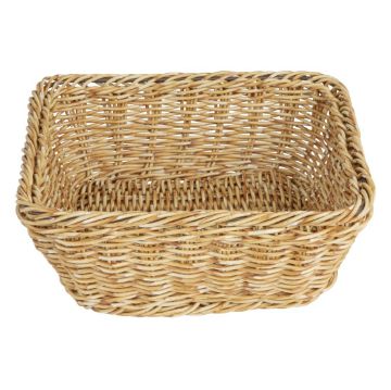 Picture of Olympia Polywicker Square Basket Light Brown 230x230mm