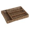 Picture of Olympia Polywicker Cutlery Organiser Dark Brown 340x250mm - JA357