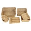 Picture of Olympia Polywicker Square Basket Light Brown 230x230mm - JA354