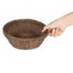 Picture of Olympia Polywicker Round Basket Dark Brown 220mm - JA358
