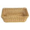 Picture of Olympia Polywicker Rectangular Basket Light Brown 300x230mm - JA353