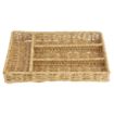 Picture of Olympia Polywicker Cutlery Organiser Light Brown 340x250mm - JA350