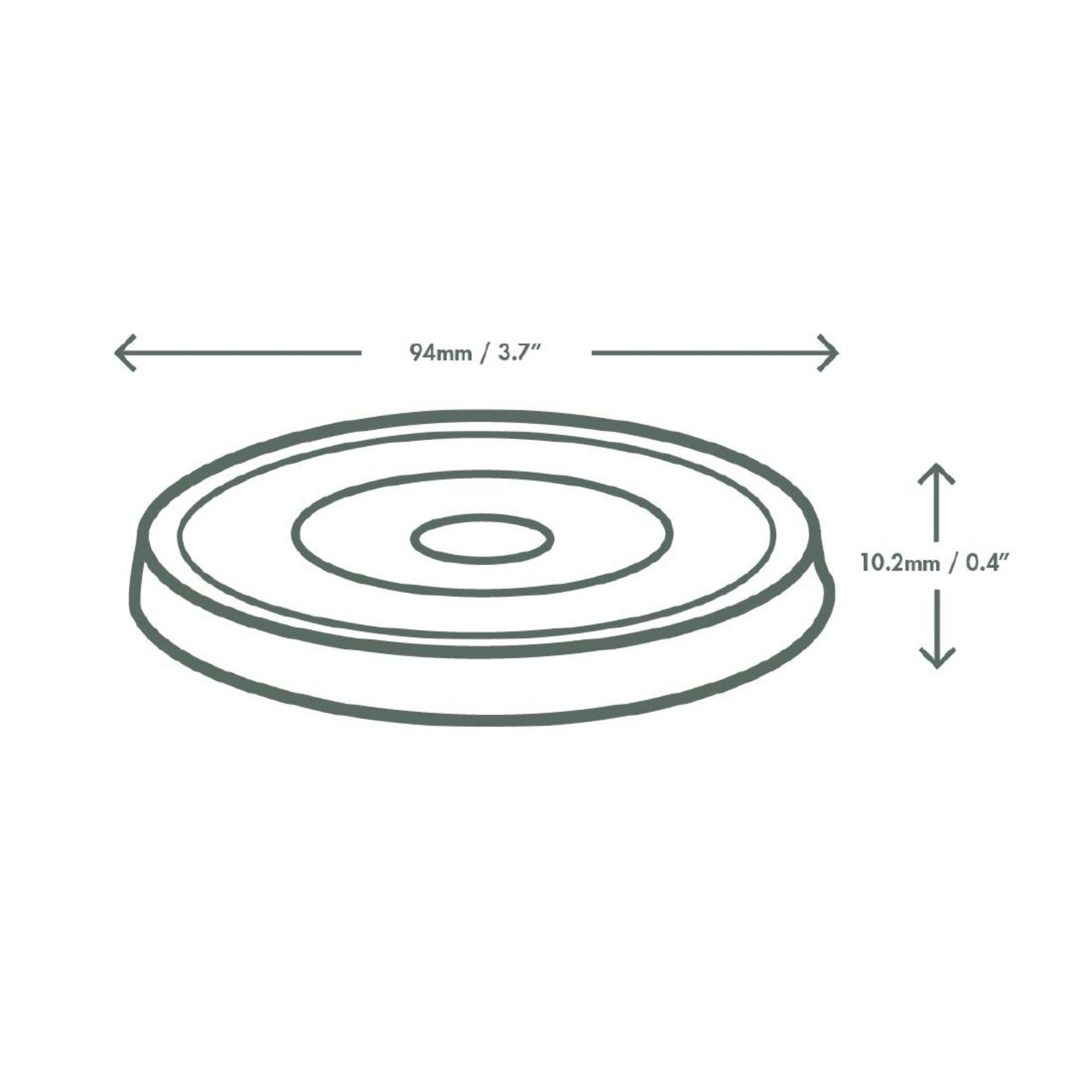 Picture of Vegware Nourish Moulded Fibre Cold Cup Flat Lids with Hole 89-Series (1000 Pack)