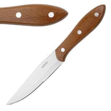 Picture of Olympia Jumbo Steak Knives with PP Wood Effect Handles (12 Pack)