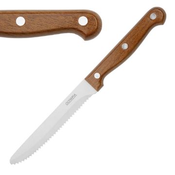 Picture of Olympia Rounded Steak Knives with PP Wood Effect Handles (12 Pack)