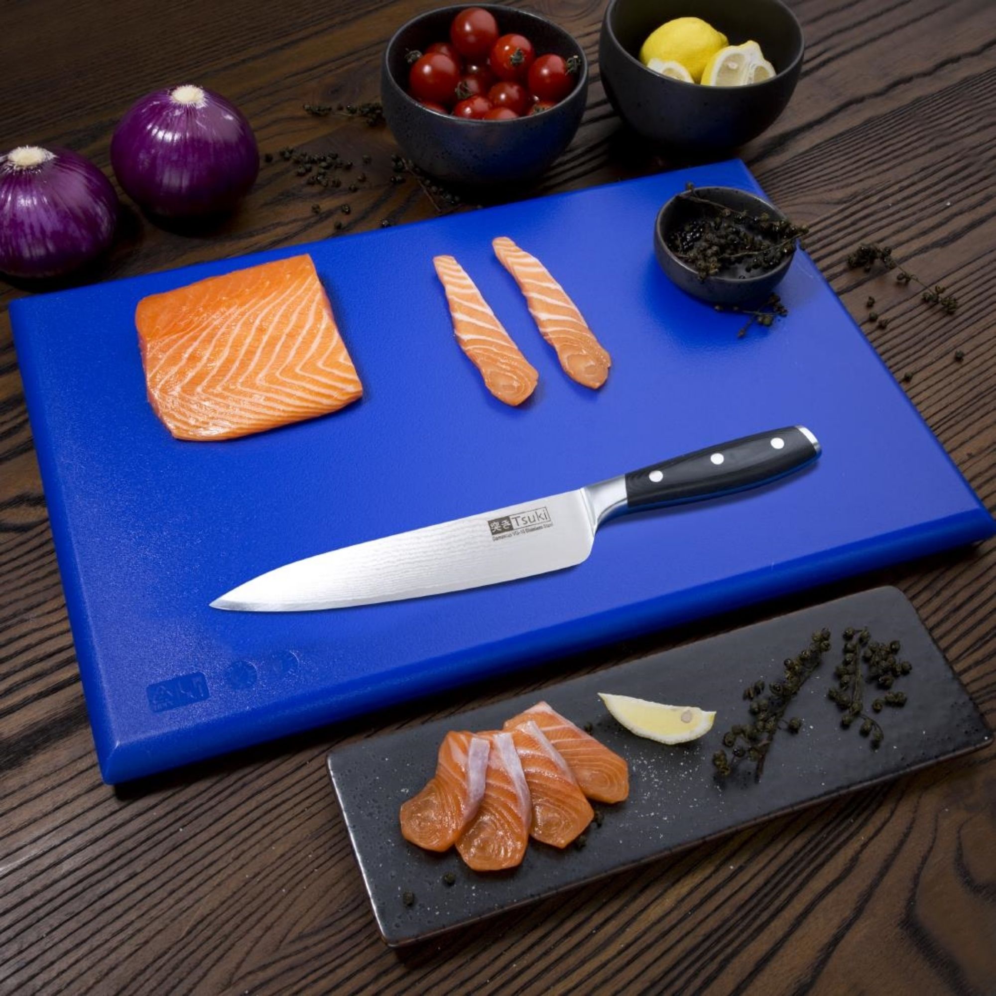 Picture of Hygiplas Thick High Density Blue Chopping Board Standard 450x300x25mm