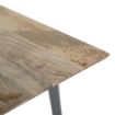 Picture of Bolero Bistro Dining Table Mango Wood Top Gunmetal Frame 1450mm - HZ809