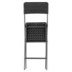 Picture of Bolero Folding Bar Chairs Black Wood-Effect (2 Pack) - HZ893