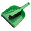 Picture of Jantex Dustpan & Brush Set - Green - HZ841