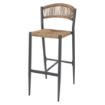 Picture of Bolero Eden PE Twist Rattan Outdoor Bar Stools Natural (2 Pack) - HZ594