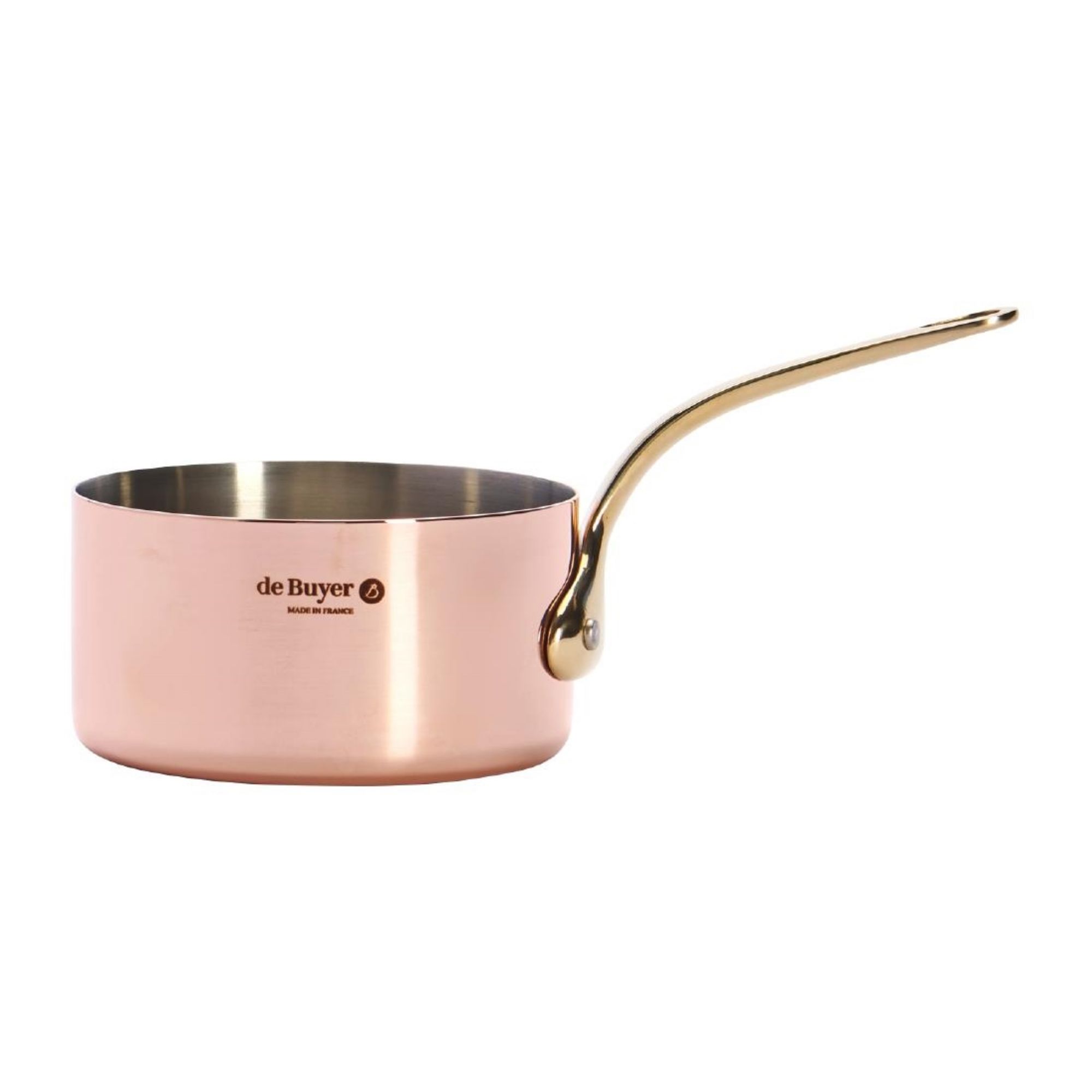 Picture of De Buyer Inocuivre Mini Saucepan with Brass Handle 10cm