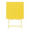 Picture of Bolero Perth Mellow Yellow Pavement Style Square Table 600mm - HZ368