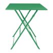Picture of Bolero Perth Forest Green Pavement Style Square Table 600mm - HZ366