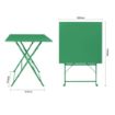 Picture of Bolero Perth Forest Green Pavement Style Square Table 600mm - HZ366