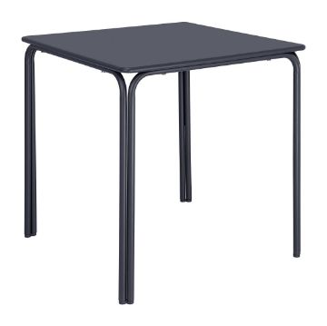 Picture of Bolero Adeline Steel Square Table 700mm Slate Blue