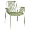 Picture of Bolero Melbourne Rope Design Arm Chairs Light Green (4 Pack) - HZ219