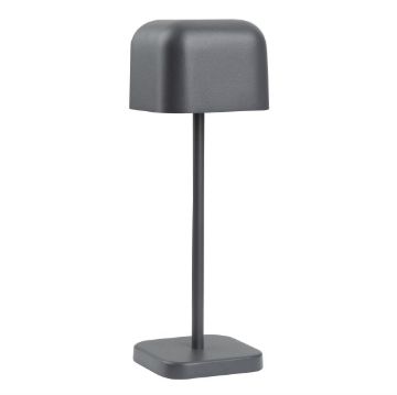Picture of Olympia Lucca Table Lamp Squared Dome Grey 200mm