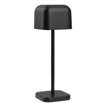 Picture of Olympia Lucca Table Lamp Squared Dome Black 200mm