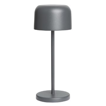 Picture of Olympia Siena Table Lamp Round Dome Grey 200mm