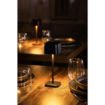 Picture of Olympia Lucca Table Lamp Squared Dome Black 200mm - HZ204