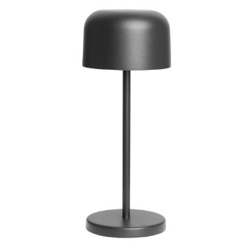 Picture of Olympia Siena Table Lamp Round Dome Black 200mm