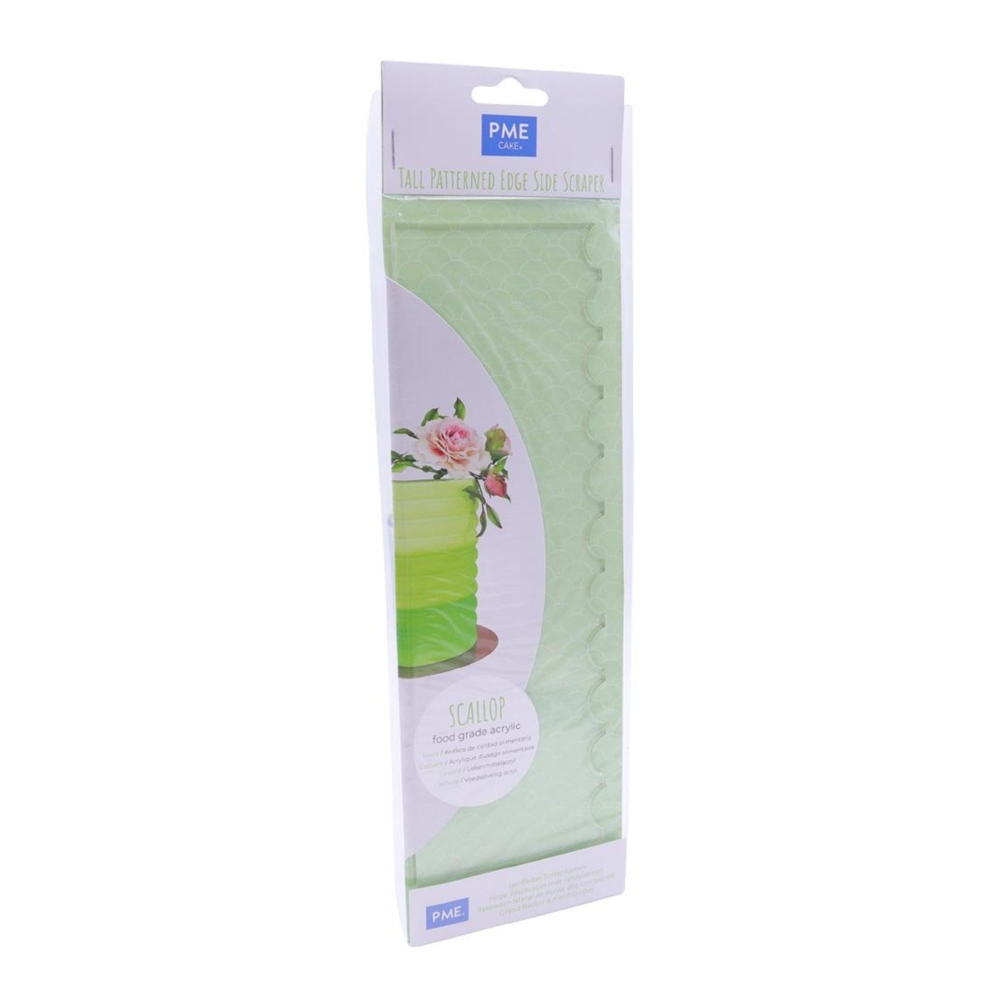 Picture of PME Side Scraper Patterned Acrylic Scallop 255mm