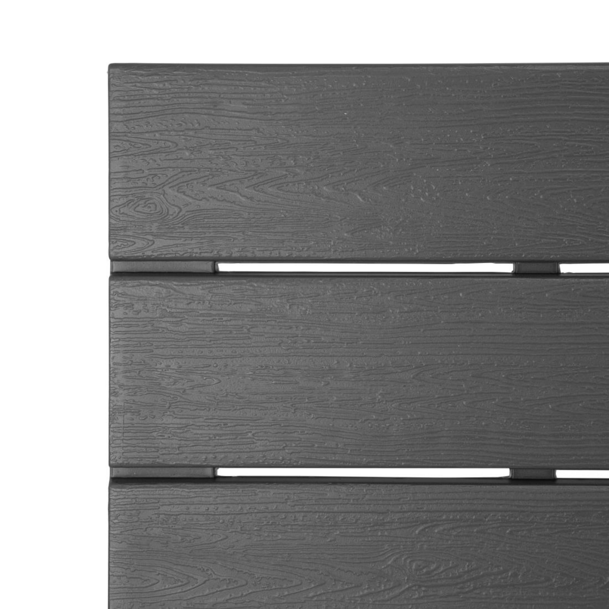 Picture of Bolero Valletta Grey Slatted Outdoor Table 1560mm