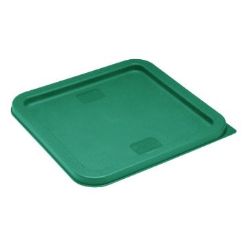 Picture of Hygiplas Square Food Storage Container Lid Green Medium
