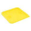 Picture of Hygiplas Square Food Storage Container Lid Yellow Medium - HY420