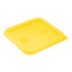 Picture of Hygiplas Square Food Storage Container Lid Yellow Small - HY419