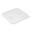 Picture of Hygiplas Square Food Storage Container Lid White Small - HY416