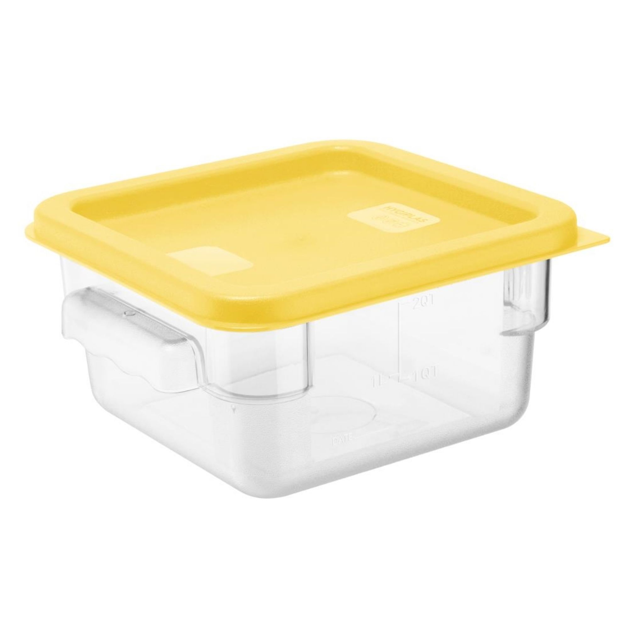 Picture of Hygiplas Square Food Storage Container Lid Yellow Small