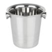 Picture of Olympia Ice Bucket with Handles and Etch Detail Stainless Steel 1050ml - HY121