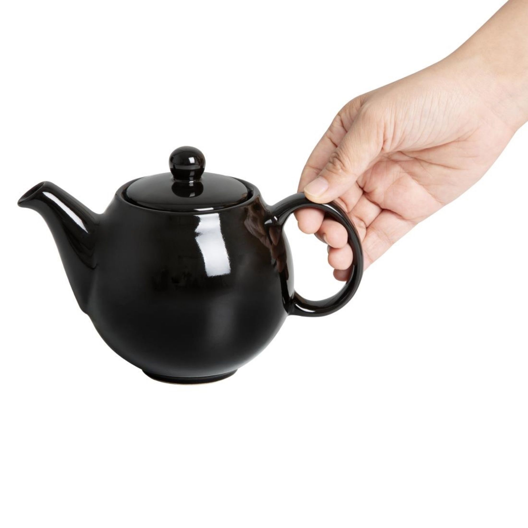 Picture of Olympia Café Teapot Black 450ml (2 Pack)