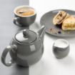 Picture of Olympia Café Teapot Charcoal 450ml (2 Pack) - HX797
